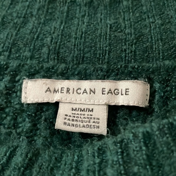 American Eagle Outfitters Green and Brown Crewneck Sweater Size M - Picture 3 of 5